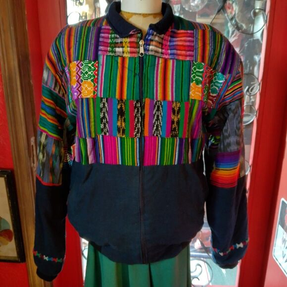 Los 3 Reyes, handmade in Guatemala, Large, Thumbs Up, jacket - Picture 1 of 8